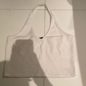 Brandy Melville white crop top v neck